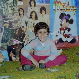 Guille de joven, en el comienzo de su historia con la música